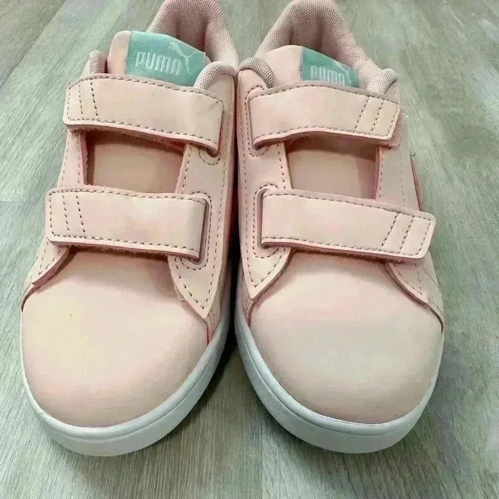 Puma Kids Pink Soft foam Hook and Loop Sneakers Shoes Toddler Size 2C - Picture 8 of 9